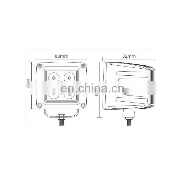 12w led work light car lamps IP68 led driving light 10-30V LED813W