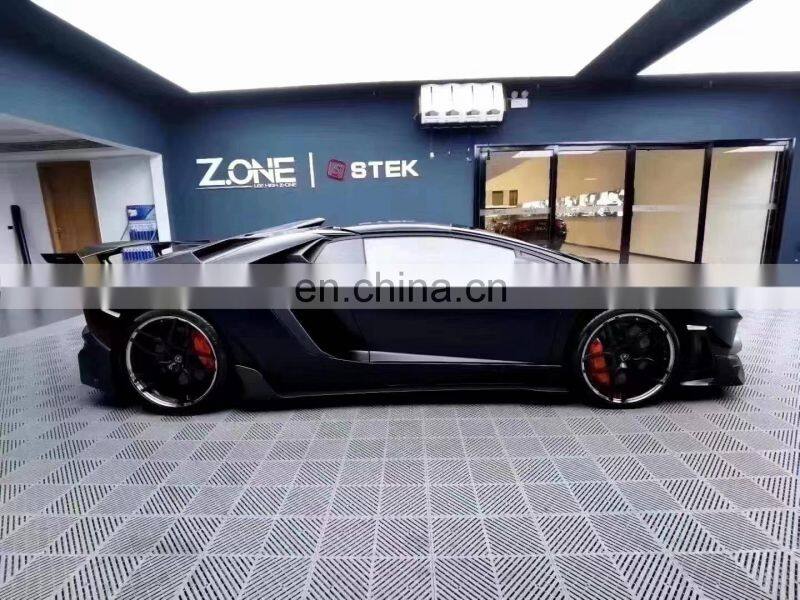 Runde Half Carbon Fiber DMC Style Front Bumper Rear Bumper Rear Lip Spoiler For Lamborghini Aventador LP700 LP720 Body Kit