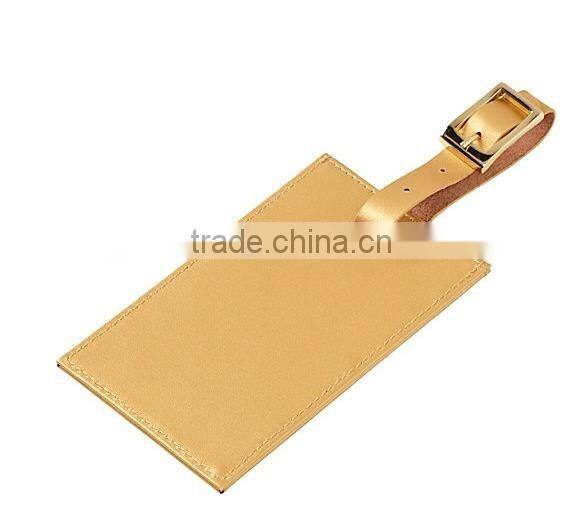 colorful rectangle genuine leather airplane luggage tags travel luggage accessories