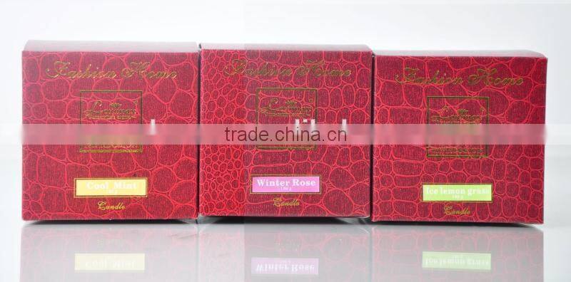 180G Scented Candle with glass Jar ,Home Decorative wax candle, gift set SA-1904