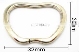 Wholesale Good Quality Metal Supplier Appled Shaped Key Ring