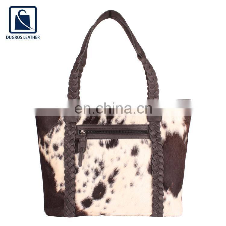 Bulk Quantity Supplier of Trendy Design Cotton Lining Material Wholesale Women Genuine Leather Handbag