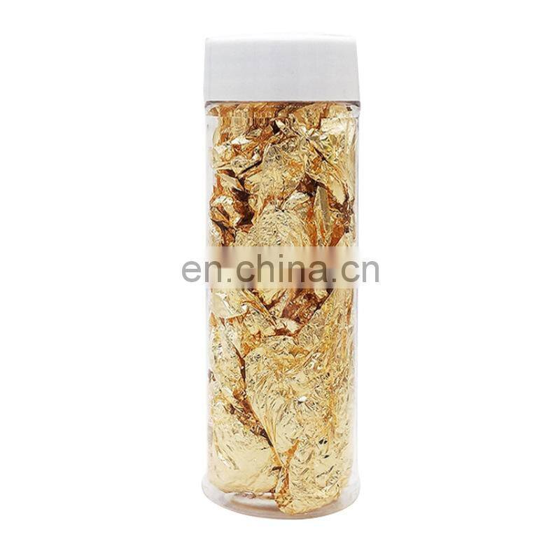 1PCS Edible Grade Genuine Gold Leaf Schabin Flakes 2g 24K Gold Decorative Dishes Chef Art for Cake Decorating Chocolate
