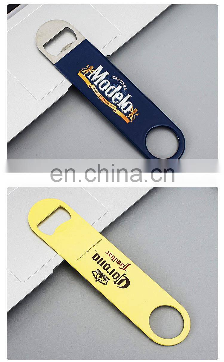 Custom Epoxy Logo Beer Shaped Decorative Bottle Opener