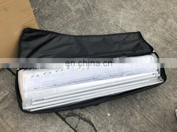 Luxury Wide base roll up banner stand (aluminum+Magnet cover,double oxford bag,electroplating cover)
