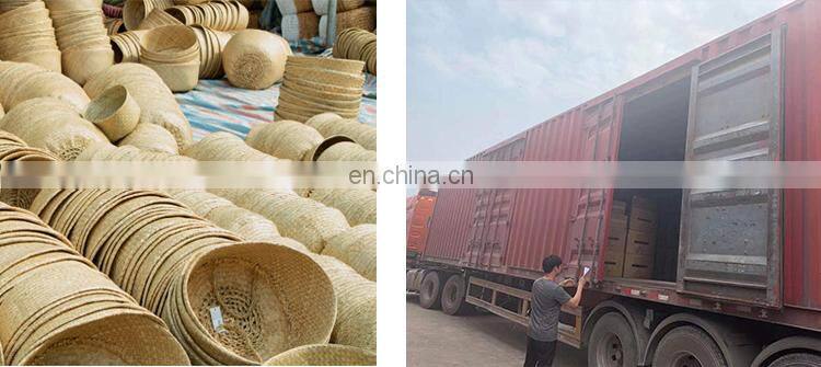 HBK toy kid braided foldable belly seagrass basket for decorate and storage