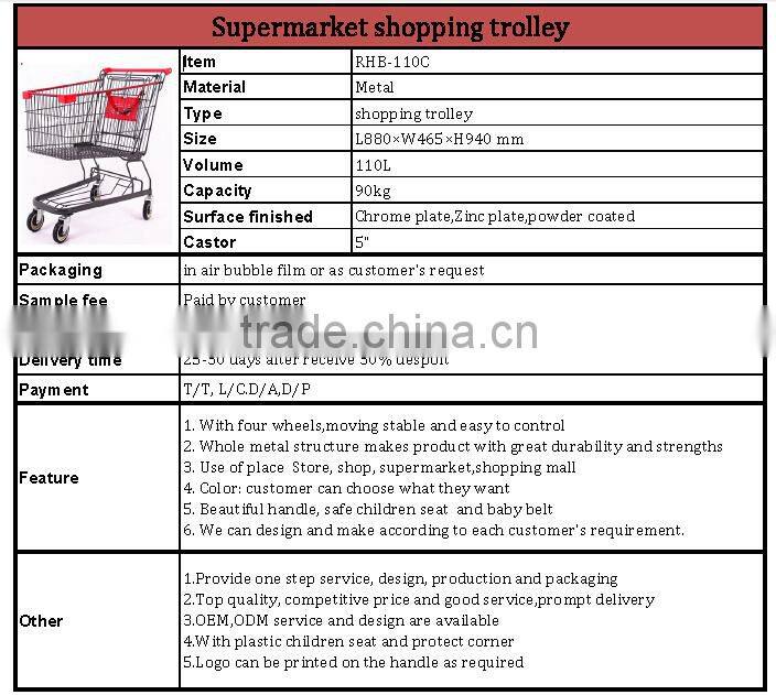 Durable style wholesale shopping cart