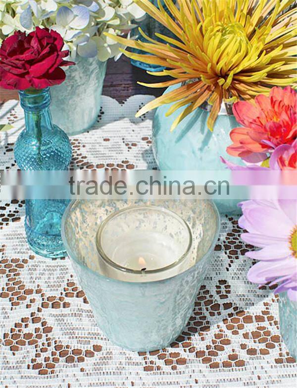 candelabra centerpieces wedding Candlestick glass candle jar with lid