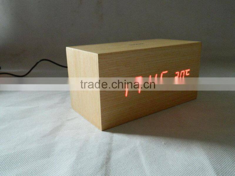 WV0921T Voice Control Touch Switch Clock For Automatic Weather Station