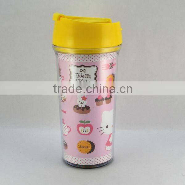 wholesale insulated plastic tumbler cup,plastic coffee mug