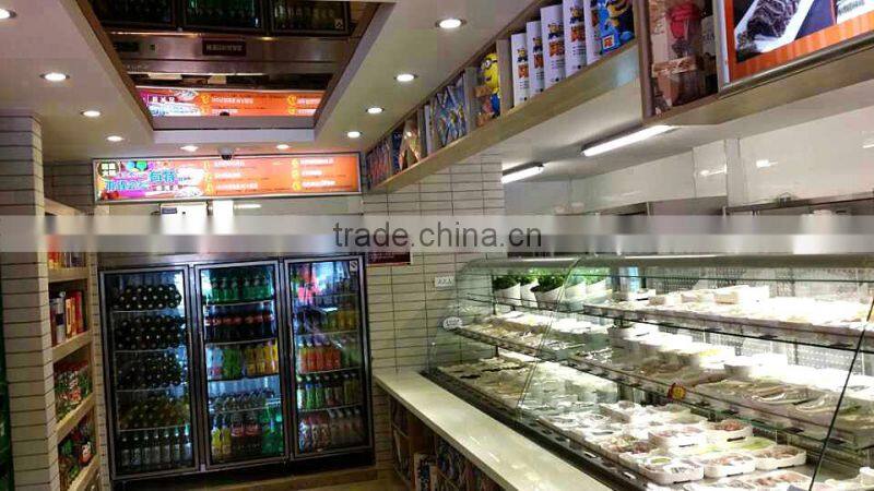APEX restaurant ventilated refrigeration hot pot equipment chafing dish order food showcase