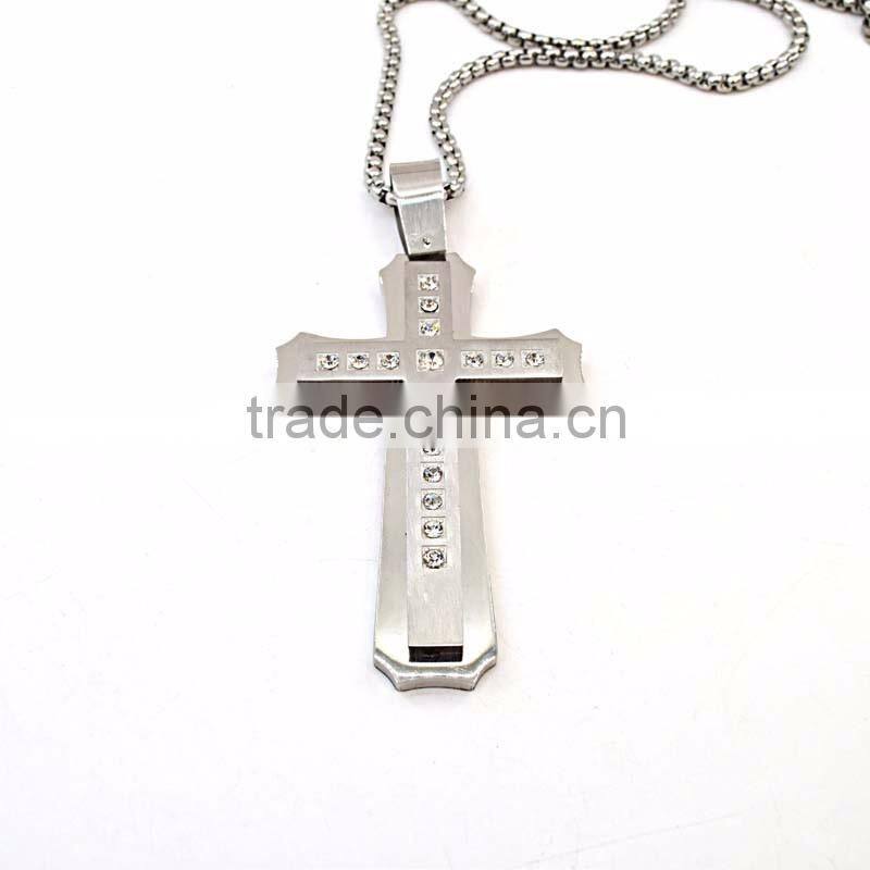 Custom logo wholesale cross pendant bulk sale believer cross pendants with diamonds