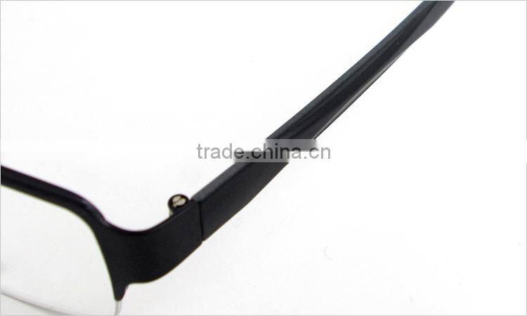 2014 new model half-rim metal china wholesale latest fashion in optical eyeglasses frame with eyeglasses hinge