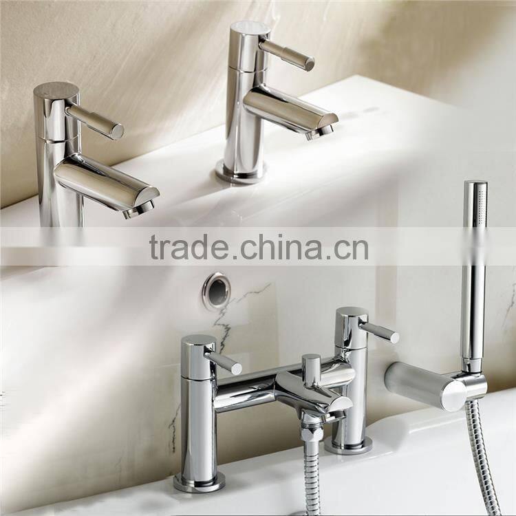 BATHROOM CHROME BASIN SINK MIXER BATH SHOWER TAPS