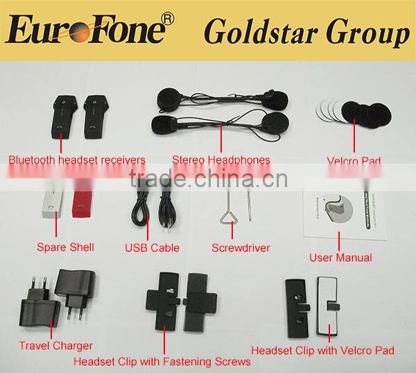 2016 newest Hot selling factory price bluetooth headset helmet intercom