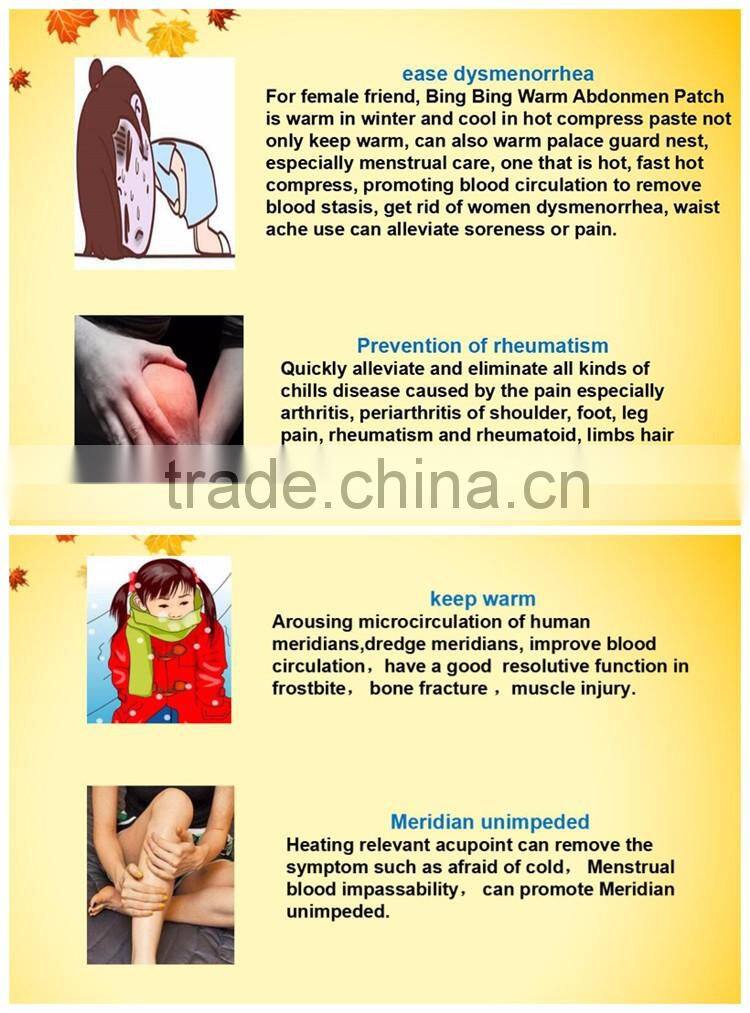 OEM ODM Private Label Disposable Heat Therapy Patch