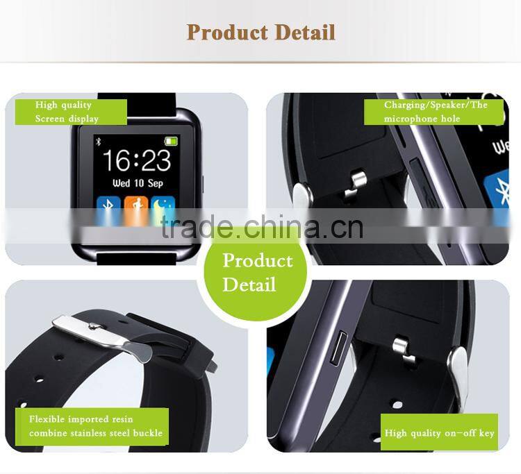 cheap promotion Wholesale Touch Screen Cheap Health Care Smart Watch U8 OEM Bluetooth For Android And IOS Wrist Watch
