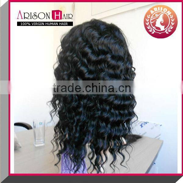 Wholesale 7A Brazilian virgin Human Hair kinky curly u part wigs for black woman
