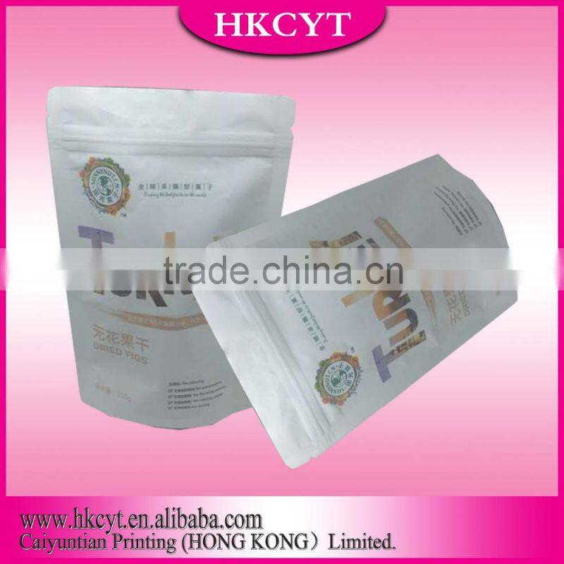 Aluminum Foil Material and Snack Use colored zip lock food plastic packaging bags