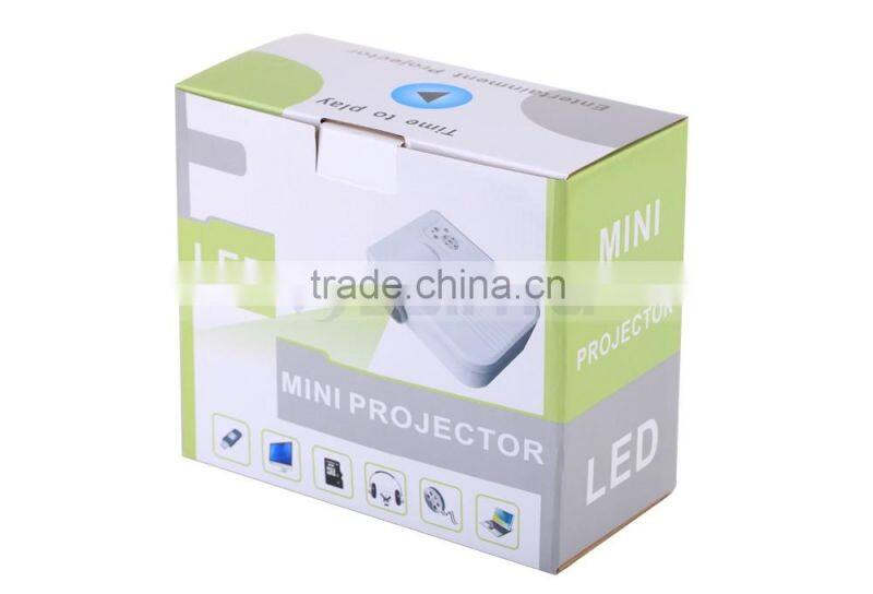 Support 1080P Video 800:1 Contrast Ratio Portable Mini Blue/Red 3D Projector