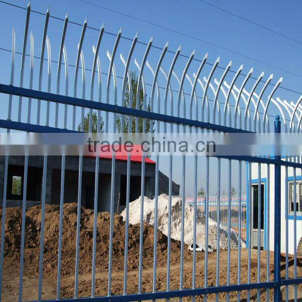 Durable cranked spear top tubular steel fence manufacturer