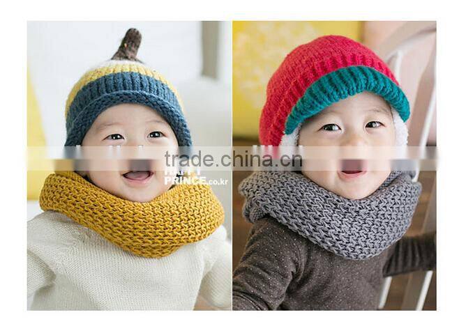 Fashion Candy Color Winter Knitted Kids Scarf