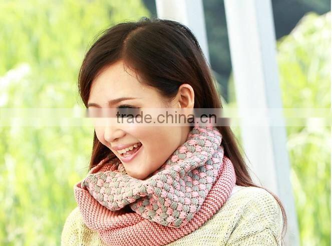 Fashion Assorted Color Wool Loop Lady Winter Scarf