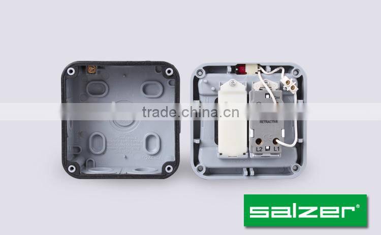 Salzer Weatherproof bell push switch IP66 20A