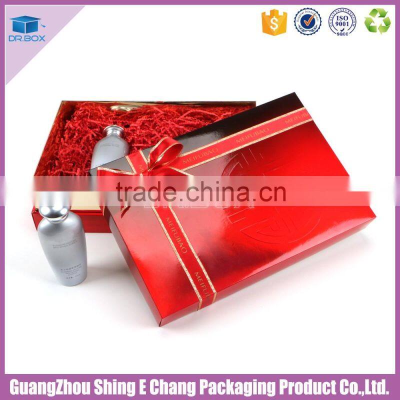 Professional printing process ribbon luxury cosmetic packaging make in china