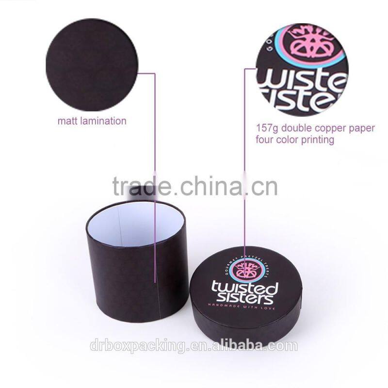 Round157g double copper paper 4 color printing logo custom luxury gift box,gift storage box