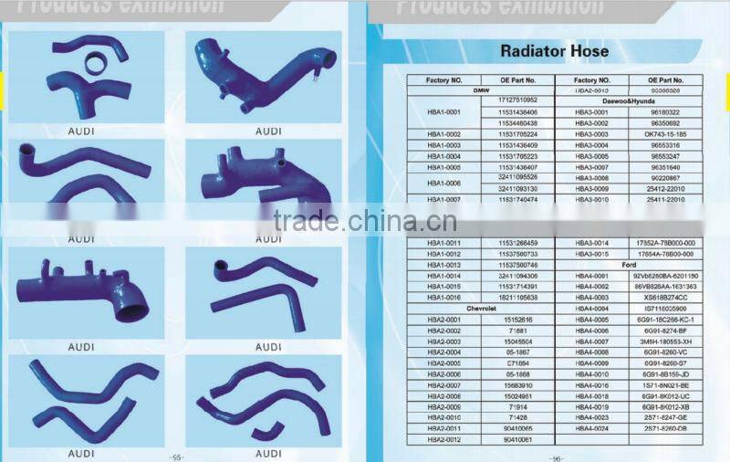 car rubber radiator Hose with protective for Chevrolet
