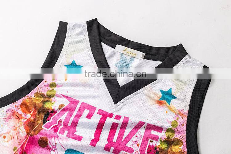 100 polyester ligth weight smooth multicolor basketball uniform fabrics