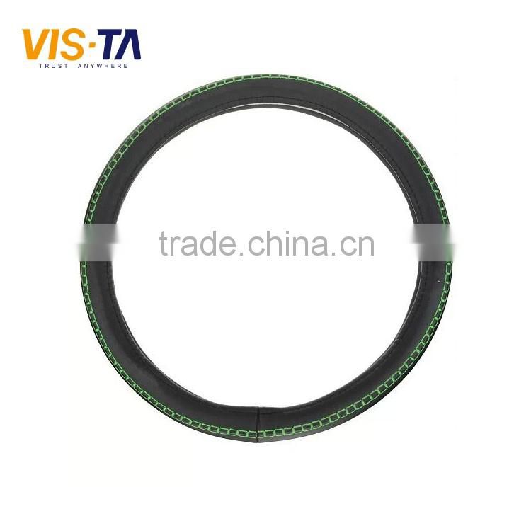 2016 Year Genuine Leather Designer Micro Fiber Steering Wheel Cover