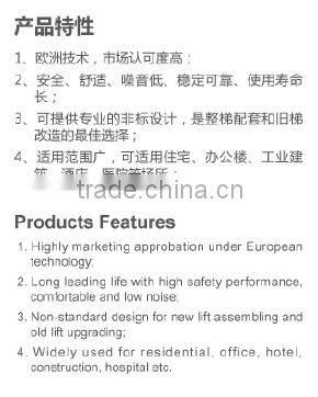 Elevators Parts Two Panels Side Opening Landing Doors in the Car