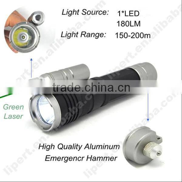 (120070) High quality factory price green led flashlight
