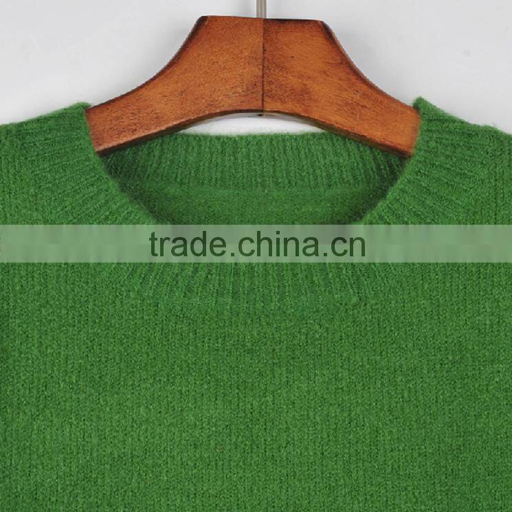 Winter knitting wear lady Christmas tree green fashion wool pullover sweater