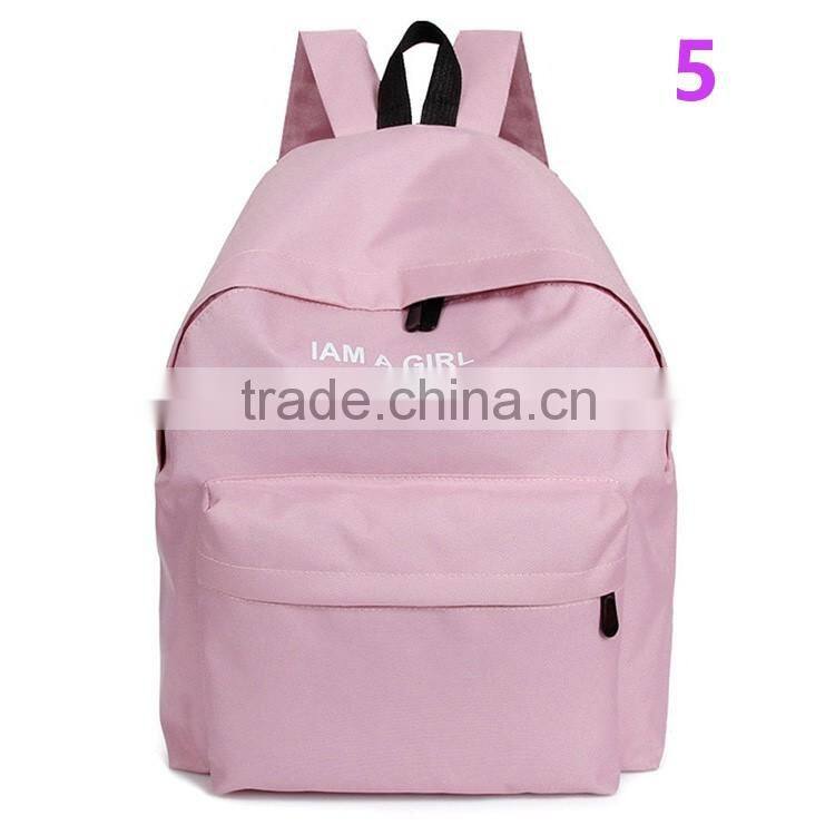 Unisex Boys Girls Canvas Backpack 2016 Fashion Rucksack School Shoulder Bag
