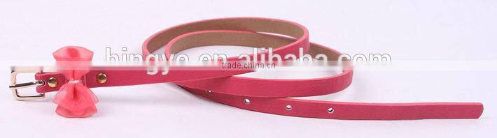 PU Flower Bow Belt for Kids --- H1412055