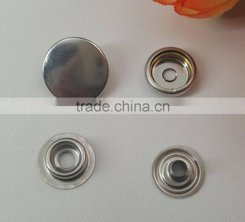 2 Pillar Sedex Audited Factory Cheap Stainless Steel Metal Snap Popper studs button