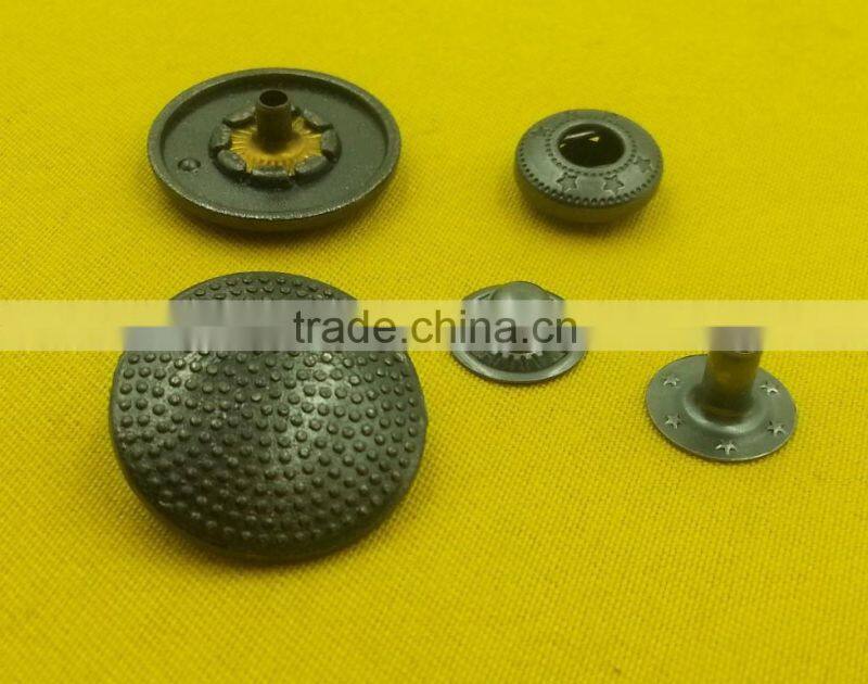 Zinc alloy metal cap snap fastener button for jacket -- MA1293