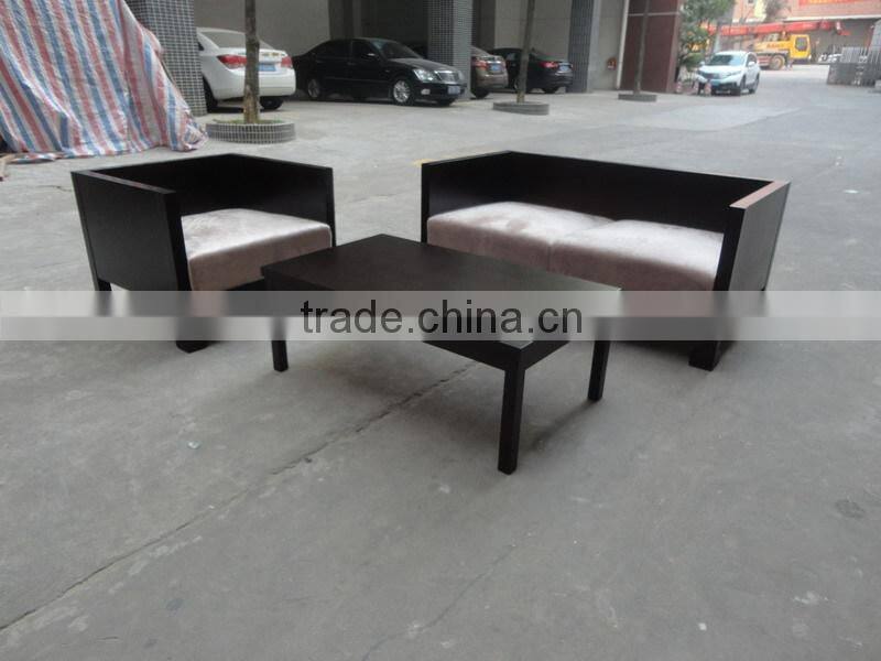 wooden hotel lobby sofa XYN511