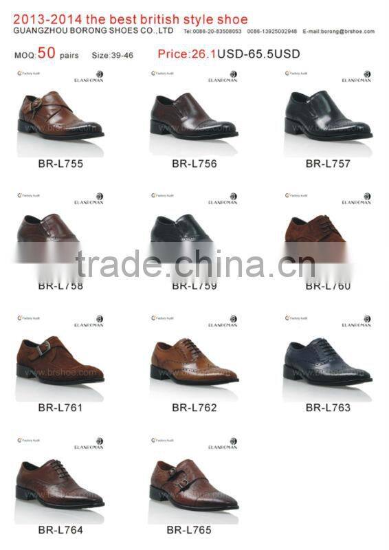 High grade genuine leather dress shoe for men formal business and party