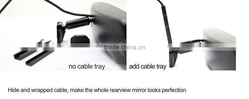 Car compass mirror high brightness monitor for reverse system