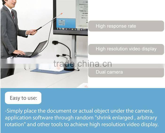 Visual Presenter 5mp usb portable document camera scanner for meeting teaching presentation