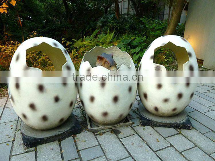 Professional Emulation Realistic Fiberglass Fossil Dinosaur Eggs
