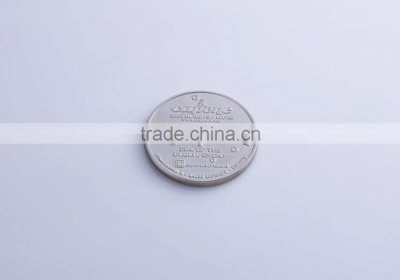 High quality hot selling silver souvenir metal craft, human's head Customized 2D/3D metal plaque