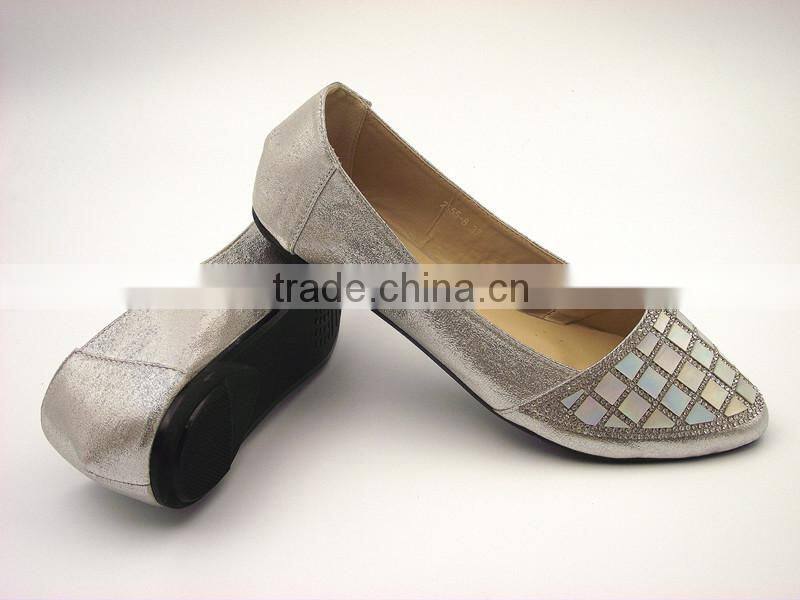 shining with diamond flat shoe dress shoe in stock