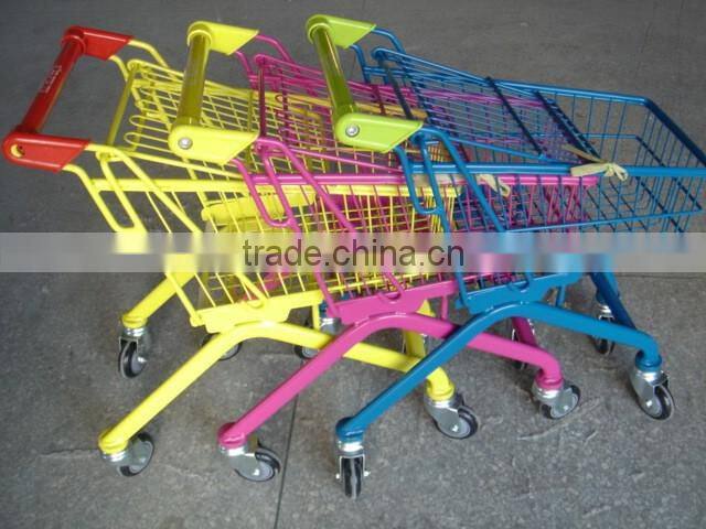 2016 HOT SALE, upscale and high quality Kids Trolley European type PVC caster colors customized