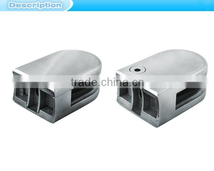 stair D type stainless steel railing glass clamps fitting
