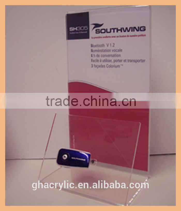 high quality advertising equipment acrylic digital product display rack for smartphone